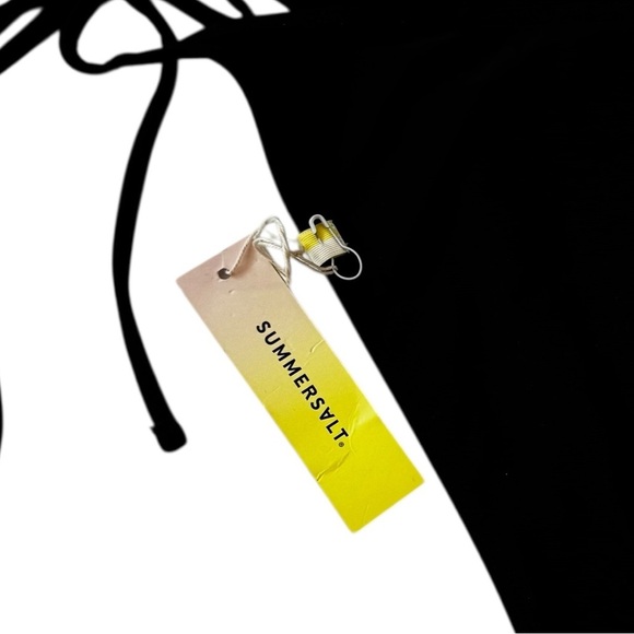 NWT Summersalt String Bikini Bottom Swimsuit Black Size 4 - Picture 10 of 14